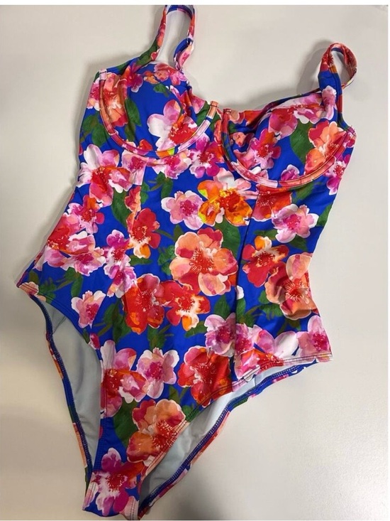 Cupshe Other - Cupshe Royal Blue Floral One-Piece Swimsuit
